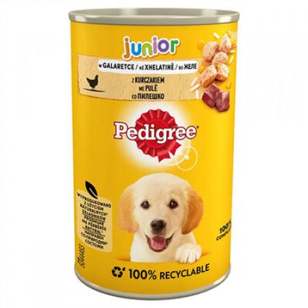 Pedigree Junior Tavuklu Soslu Yavru Köpek Konservesi 400 Gr 