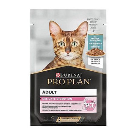 Pro Plan Pouch Delicate Okyanus Balıklı Yetişkin Kedi Konservesi 12 Adet 85 Gr 