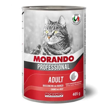 Morando Professional Biftekli Yetişkin Kedi Konservesi 6 Adet 405 Gr 