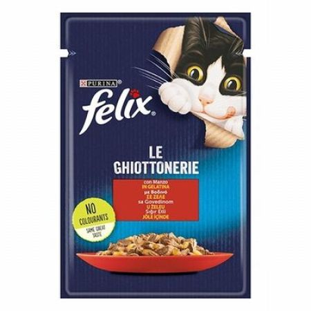 Felix Pouch Sığır Etli Yetişkin Kedi Konservesi 26 Adet 85 Gr 