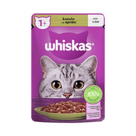 Whiskas Pouch Jöle İçinde Kuzulu Yetişkin Kedi Konservesi 12 Adet 85 Gr 