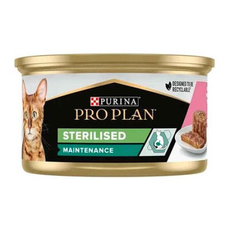 Pro Plan Sterilised Somonlu Kısırlaştırılmış Kedi Konservesi 6 Adet 85 Gr 