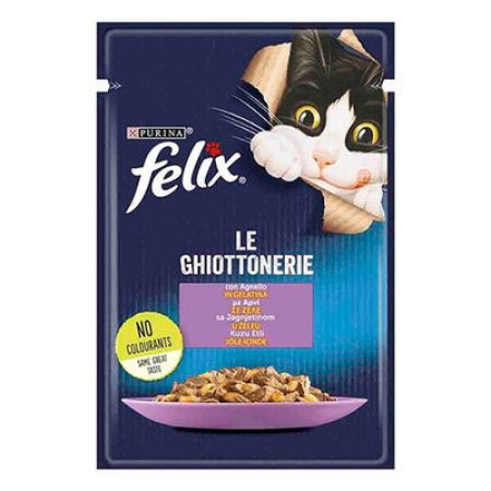 Felix Pouch Kuzu Etli Yetişkin Kedi Konservesi 12 Adet 85 Gr 