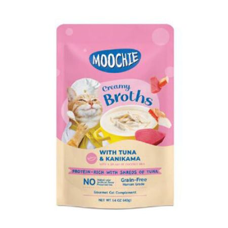 Moochie Parça Ton Balıkı ve Kanikamalı Tahılsız Kedi Çorbası 40 Gr 