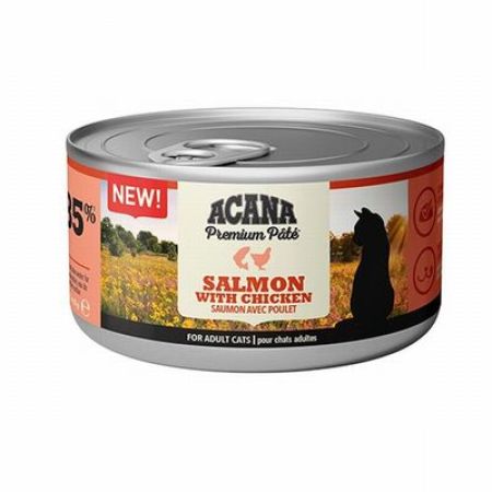 Acana Premium Pate Somonlu ve Tavuklu Ezme Yetişkin Kedi Konservesi 85 Gr 