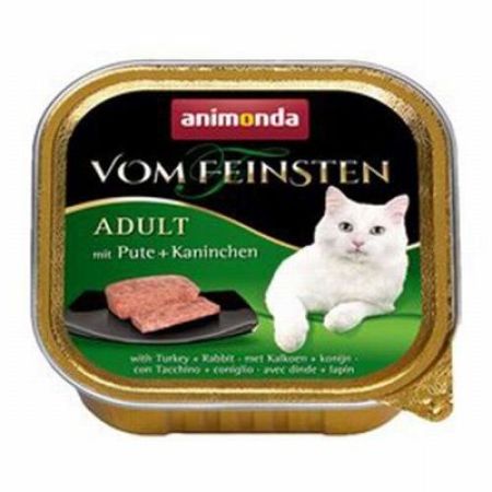 Animonda Vom Feinsten Hindili ve Tavşanlı Yetişkin Kedi Konservesi 100 Gr 