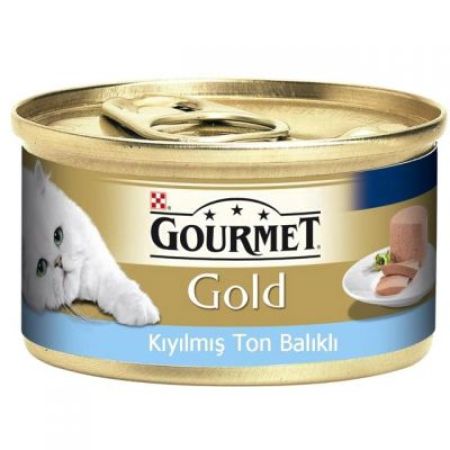 Gourmet Gold Kıyılmış Ton Balıklı Konserve Kedi Maması 85 Gr