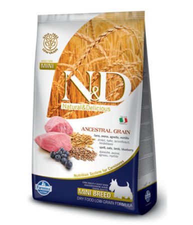 N&D Düşük Tahıllı Kuzulu Küçük Irk Yetişkin Köpek Maması 2,5 Kg