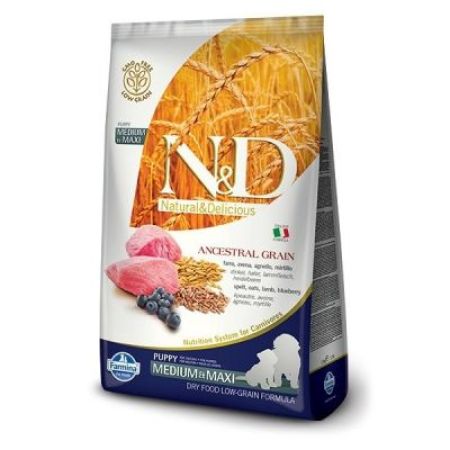 N&D Düşük Tahıllı Kuzulu Orta ve İri Irk Yavru Köpek Maması 12KG