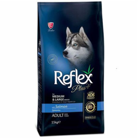 Reflex Plus Somonlu Büyük Ve Orta Irk Köpek Maması 15 Kg