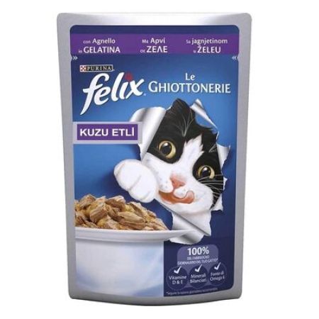 Purina Felix Kuzu Etli Kedi Yaş Maması 100 Gr