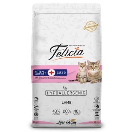 Felicia Düşük Tahıllı Kuzulu Yavru Kedi Maması 12 kg