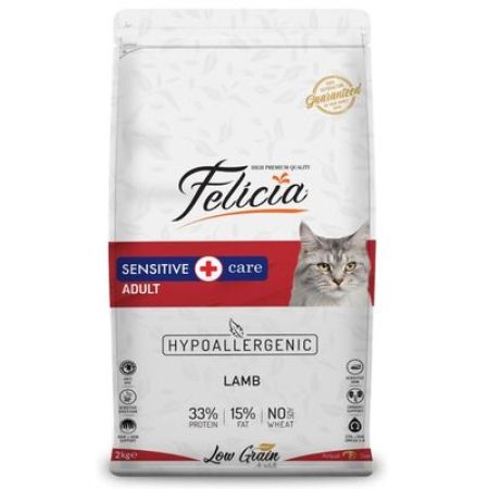 Felicia Düşük Tahıllı Kuzulu Yetişkin Kedi Maması 12 kg