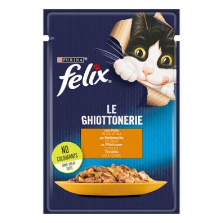 Felix Pouch Le Ghiottonerie Tavuklu Yaş Kedi Maması 85 Gr