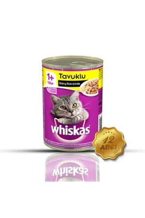 Whiskas Tavuklu Konserve Kedi Maması 400 Gr - 12 Adet