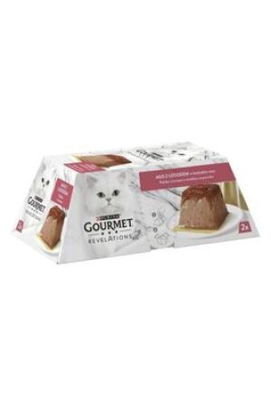 Purina Gourmet Revelations Somon Balıklı Kedi Yaş Maması 2x57gr, Kedi Pastası