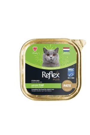 Reflex Plus Alu Tray 85 gr Morina Balıklı Kıyılmış Pate Kısır Kedi Yaş Mama