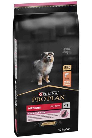 Pro Plan Puppy Somonlu Orta Irk Hassas Derili Yavru Köpek Maması 12kg