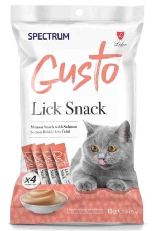 Spectrum Gusto Somonlu Sıvı Kedi Ödül Maması 15gr(4lü)