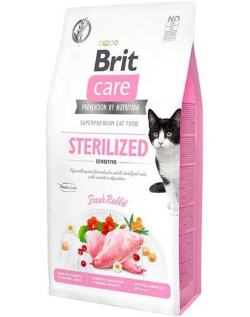 Brit Care Sindirim Sistemi Destekleyici Tavşan Etli Tahılsız Kısırlaştırılmış Kedi Maması 2kg