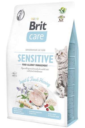 Brit Care Sensitive Özel Formül Balıklı Hipoalerjenik  Yetişkin Kedi Maması 2kg