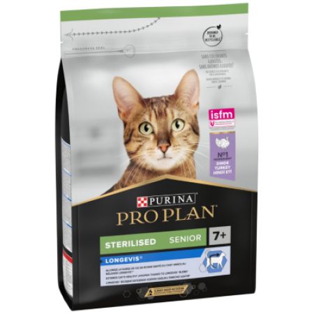 Pro Plan Sterilised Senior 7 Yaş Üzeri Hindi Etli Kısırlaştırılmış Yaşlı Kedi Maması 3 Kg