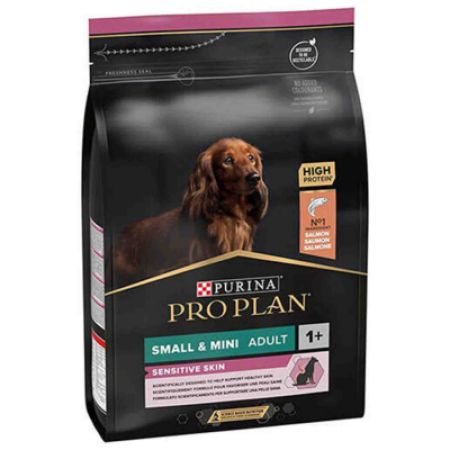 Pro Plan Sensitive Skin Small Mini Adult Somonlu Küçük Irk Yetişkin Köpek Maması 3 Kg