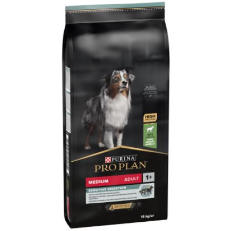 Pro Plan Sensitive Digestion Kuzu Etli Medium Adult Orta Irk Yetişkin Köpek Maması 14 Kg