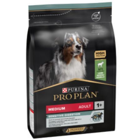 Pro Plan Sensitive Digestion Kuzu Etli Medium Adult Orta Irk Yetişkin Köpek Maması 3 Kg