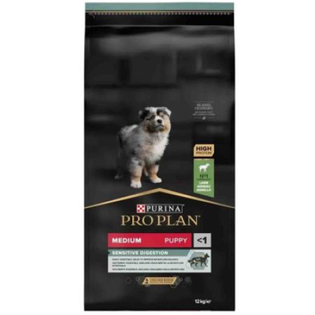 Pro Plan Sensitive Digestion Kuzu Etli Medium Puppy Orta Irk Yavru Köpek Maması 12 Kg