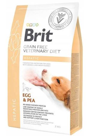 Brit Veterinary Diet Hepatic Karaciğer Yetmezliği olan Köpekler için Tahılsız Köpek Maması 2kg