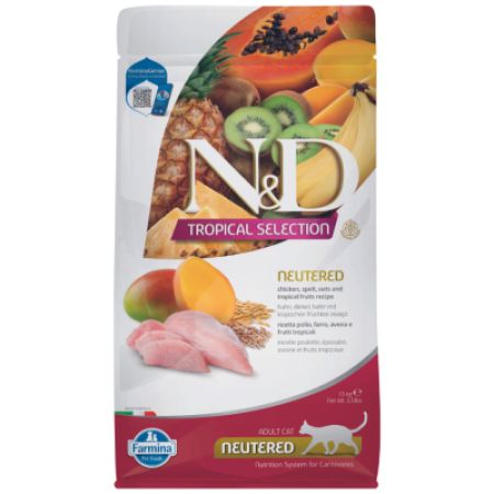 N&D Tropical Selection Sterilised Tavuklu Kısırlaştırılmış Kedi Maması 1.5 Kg