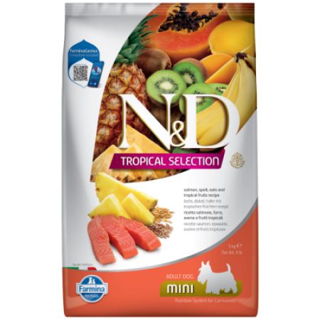 N&D Tropical Selection Somonlu Mini Adult Yetişkin Köpek Maması 5 Kg