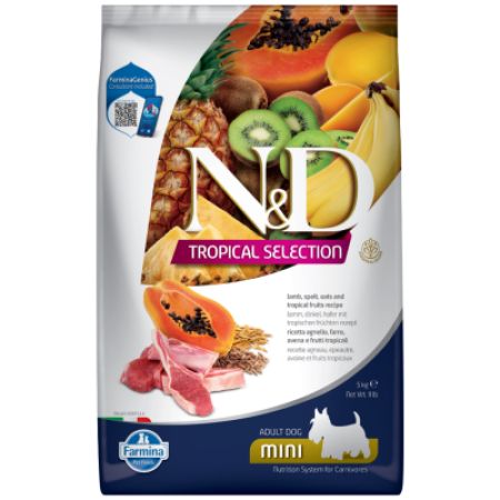 N&D Tropical Selection Kuzu Etli Mini Adult Yetişkin Köpek Maması 5 Kg