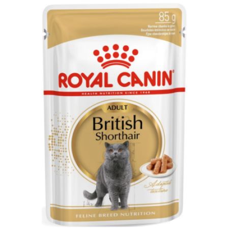 Royal Canin British Shorthair Adult Gravy Pounch Kedi Yaş Maması 85 Gr