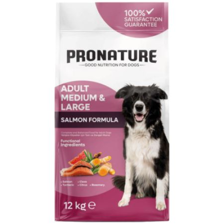 Pronature Derma Shine Somonlu ve Pirinçli Yetişkin Köpek Maması 12 Kg