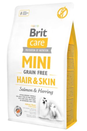 Brit Care Tahılsız Mini Adult Hair Skin Somonlu Ve Ringa Balıklı Yetişkin Köpek Maması 7 Kg