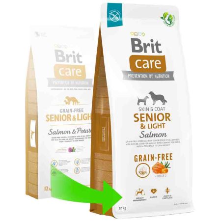 Brit Care Skin&Coat Somonlu Senior Light Tahılsız Köpek Maması 12kg