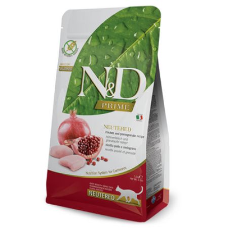 N&D Tahılsız Tavuklu ve Narlı Kısırlaştırılmış Kedi Maması 1.5 Kg