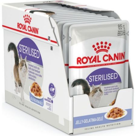 Royal Canin Sterilised Jelly Pouch Kısırlaştırılmış Kedi Yaş Maması 85 Gr 12 Adet