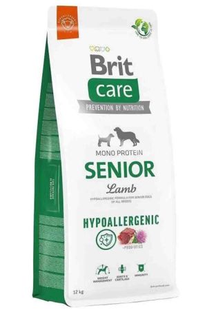 Brit Care Mono Protein Hipoalerjenik Kuzulu ve Pirinçli Yaşlı Köpek Maması 12kg