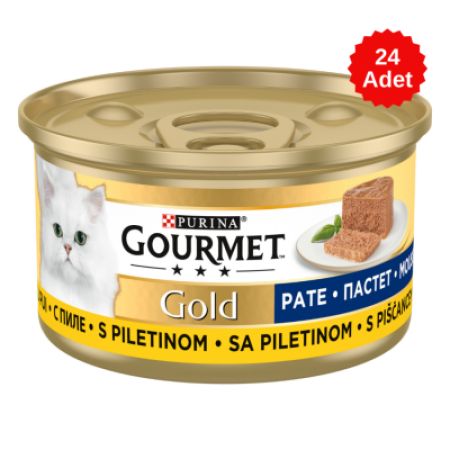 Gourmet Gold Kıyılmış Tavuklu Kedi Konserve Maması 85 Gr 24 Adet