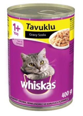 Whiskas Tavuklu Gravy Sos İçinde Kedi Konserve Maması 400 Gr