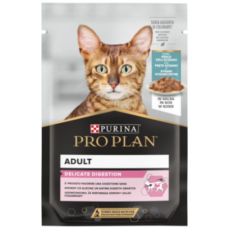 Pro Plan Delicate Sos İçinde Okyanus Balıklı Pouch Kedi Yaş Maması 85 Gr