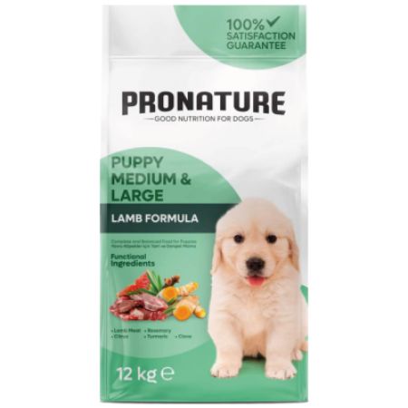 Pronature Puppy Medium Large Kuzu Etli Orta ve Büyük Irk Yavru Köpek Maması 12 Kg