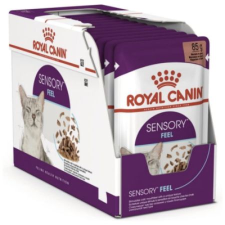 Royal Canin Sensory Feel Gravy Pouch Kedi Yaş Maması 85 Gr 12 Adet