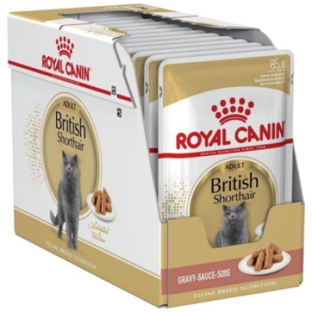 Royal Canin British Shorthair Adult Gravy Pounch Kedi Yaş Maması 85 Gr 12 Adet