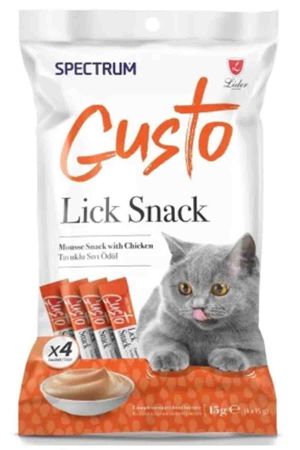 Spectrum Gusto Tavuklu Sıvı Kedi Ödül Maması 15gr (4lü)