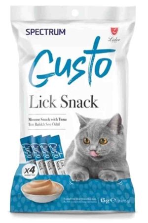 Spectrum Gusto Ton Balıklı Sıvı Kedi Ödül Maması 15gr (4lü)