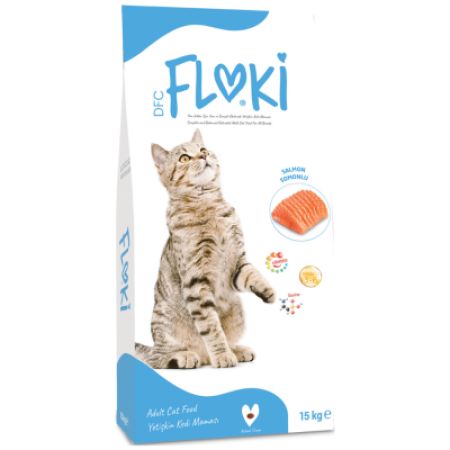Floki Somonlu Yetişkin Kedi Maması 15 Kg